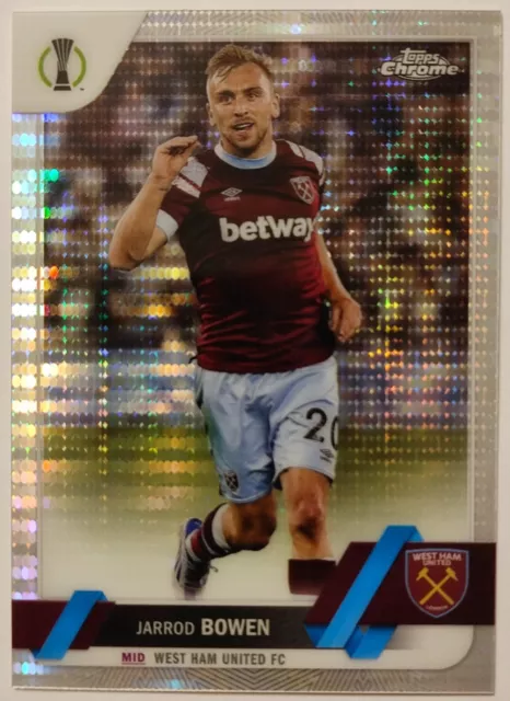 Jarrod Bowen West Ham United 2022-23 TOPPS CHROME UEFA CLUB COMPETITION PULSAR