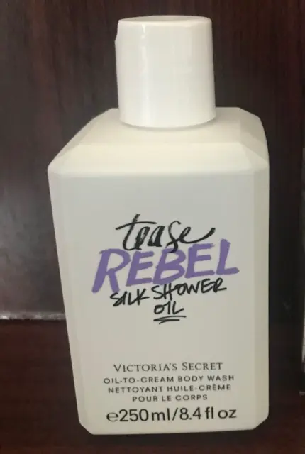 NIB Victoria's Secret Tease Rebel Silk Shower Oil-Cream Body Wash 8.4 Oz