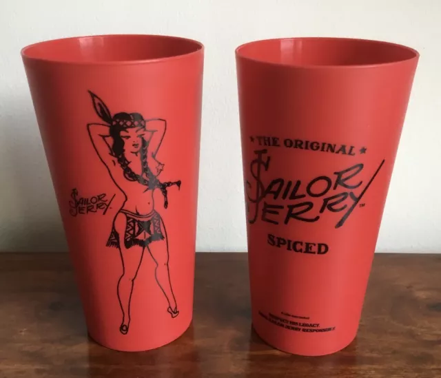 Sailor Jerry Plastic Cups Limited Edition Sailor Jerry Spiced Bar Shots Spirits