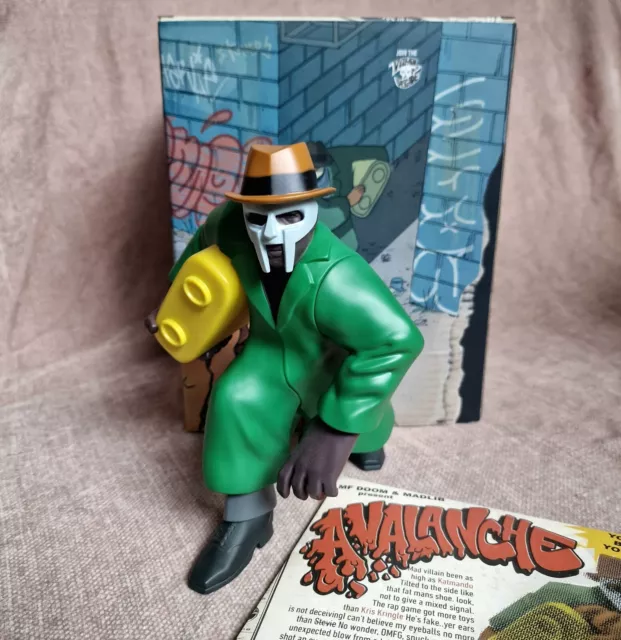 Madvillain Figure With Madlib & MF Doom Avalanche. Includes 7" 45 Single. Mint