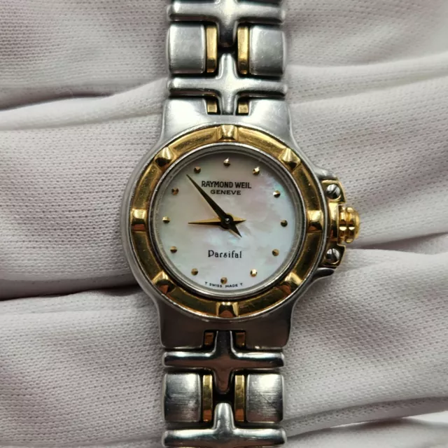 Raymond Weil Parsifal Ladies Two-Tone Quartz Watch w/ Mother of Pearl Dial