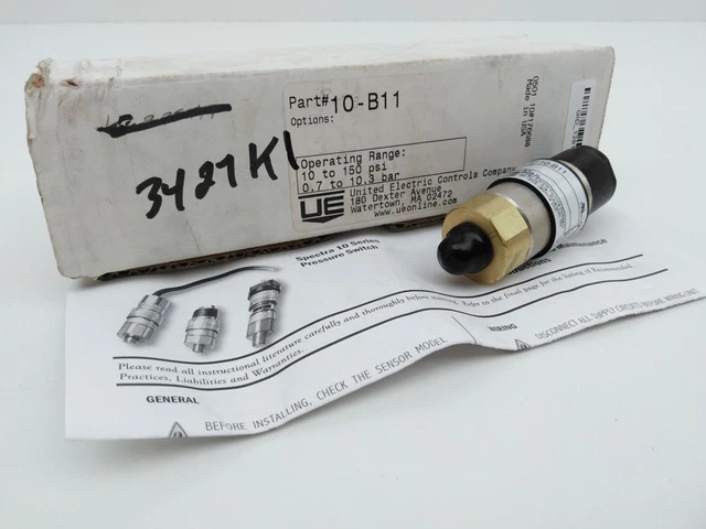 United Electric 10-B11 10 to 150 PSI 5A 240V Pressure Switch