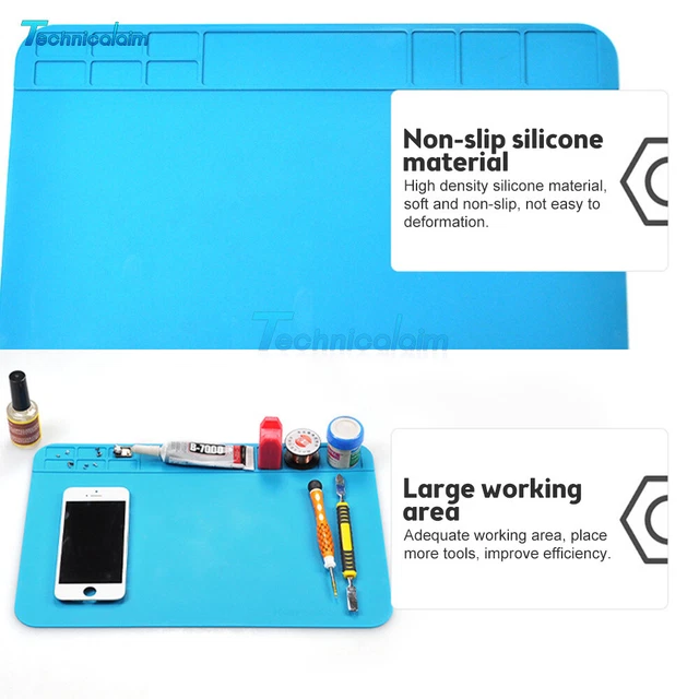Tappetino in silicone isolamento termico riparazione piattaforma di lavoro tappetino scrivania 30*20 cm