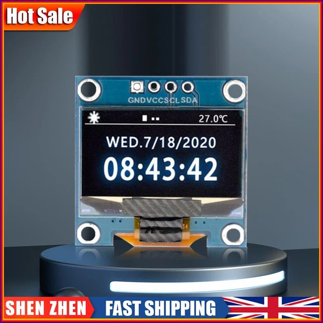 Display OLED 1,5 Pollici - 128x128 Pixel, I2C/SPI, Per Arduino - Foto 5