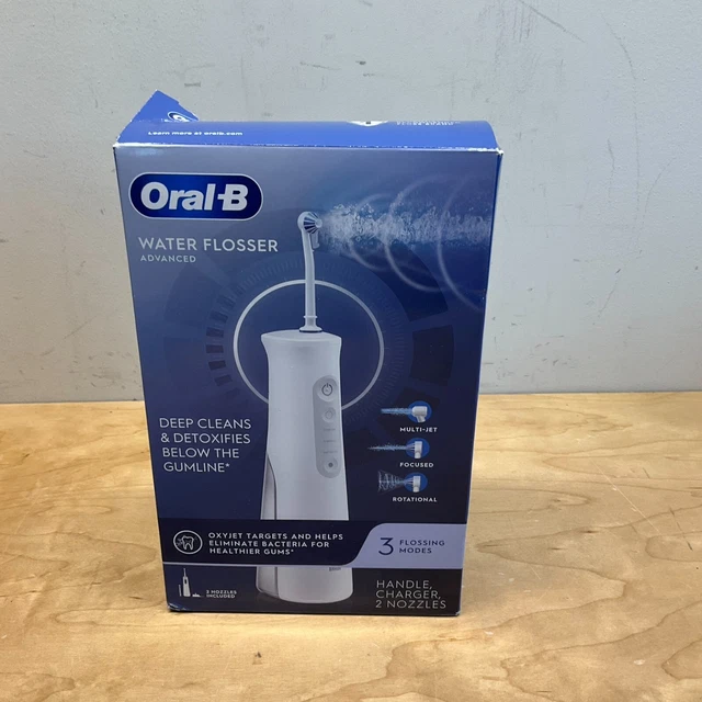 Hilo de agua inalámbrico oral-B limpia y desintoxica profundamente avanzada NUEVO NUNCA USADO