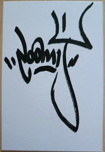 Loomit GRAFFITI KUNST Autogramm original signiert 12x8cm