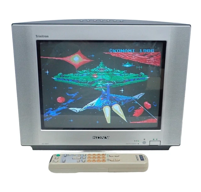 SONY TRINITRON KV-14MVF2 CRT TV VHS Combo Retro Juegos Probado