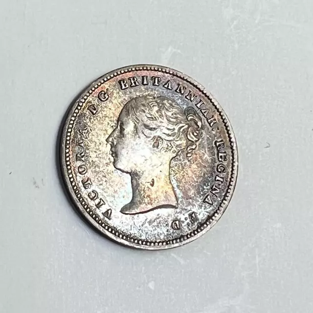 1839 Great Britain 4 Pence, Victoria, KM#732, 4,125 Mintage Prooflike, XF+