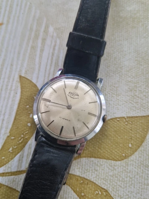 Montre Vintage Enicar Ultrasonic Homme - Mécanique Manuelle, Acier, Années 1960, Référence 100/92 AKS
