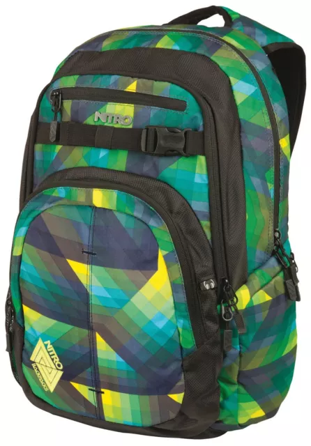 NITRO Daypacker Collection Chase Backpack Rucksack Tasche Geo Green Grün