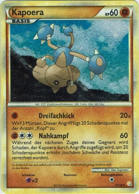 Pokemon Trading Card Game Heartgold Soulsilver #5/123 Kapoera Holo German