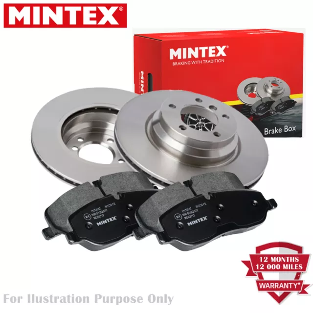 Vauxhall Brake Discs & Pads Set Vented Front (2 Discs And 4 Pads) MDK0225 Mintex