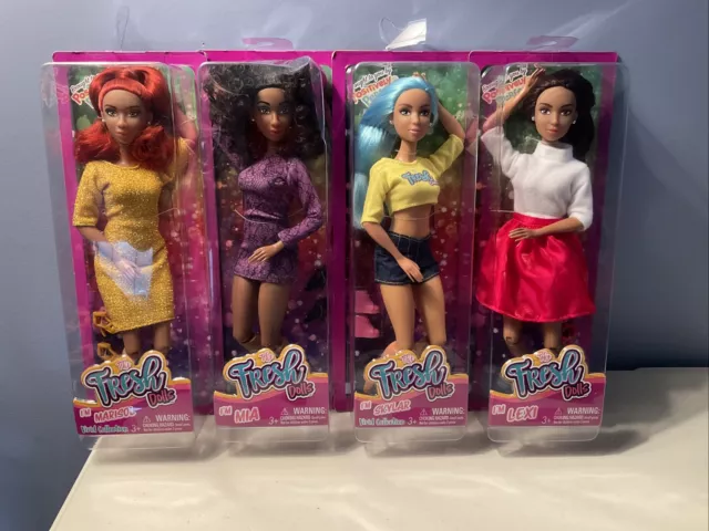 NEW The Fresh Squad Dolls (Set of 4): Mia, Skylar, Marisol and Lexi, NIB, 2020