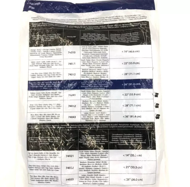 Kendall 700 Express Scd Compression Leg Garment Sleeves Comfort Thigh Larg 74013