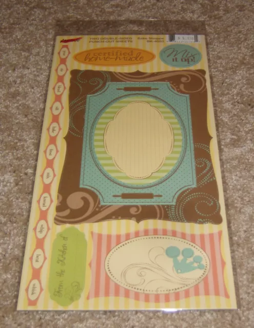 Moxxie Double Sided PunchOut Sheets ~ Bake Shoppe....Baking/Kitchen Borders/Tags