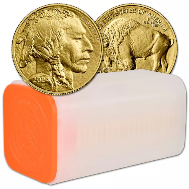 2024 American Gold Buffalo 1 oz $50 - BU - 1 Roll - 20 Coins in Mint Tube