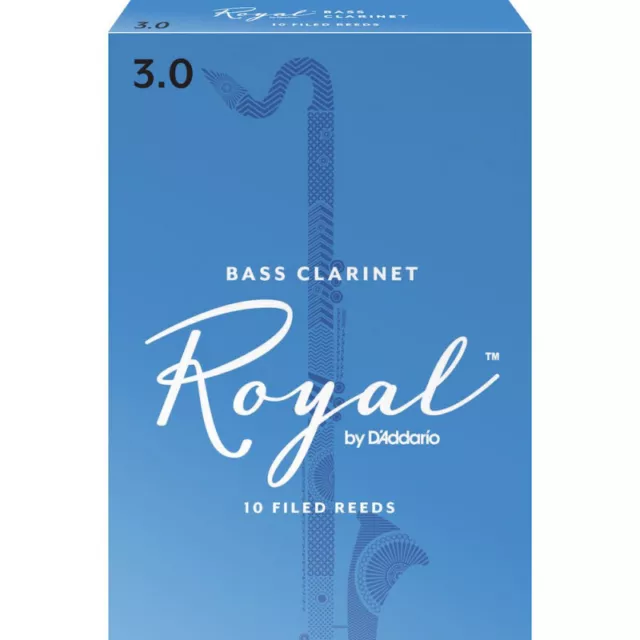 D'Addario REB1030 - Anches clarinette basse, force 3.0, boîte de 10