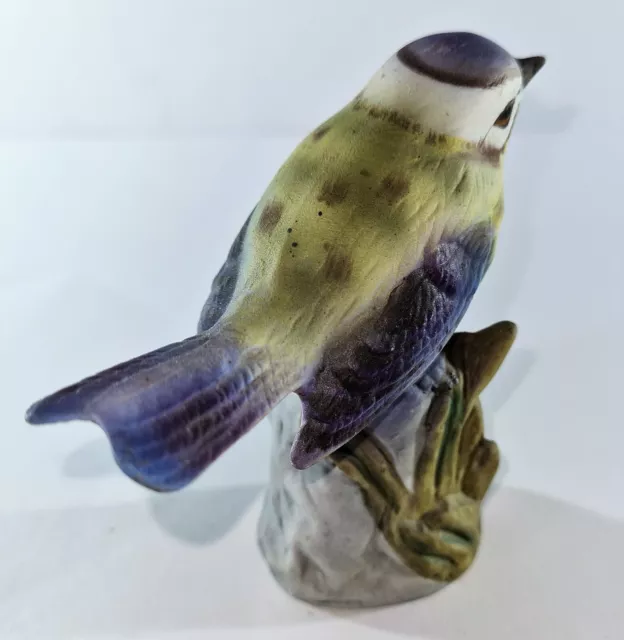 TA delightful Alfro London Porcelain model Garden Blue Tit Bird Ornament 3