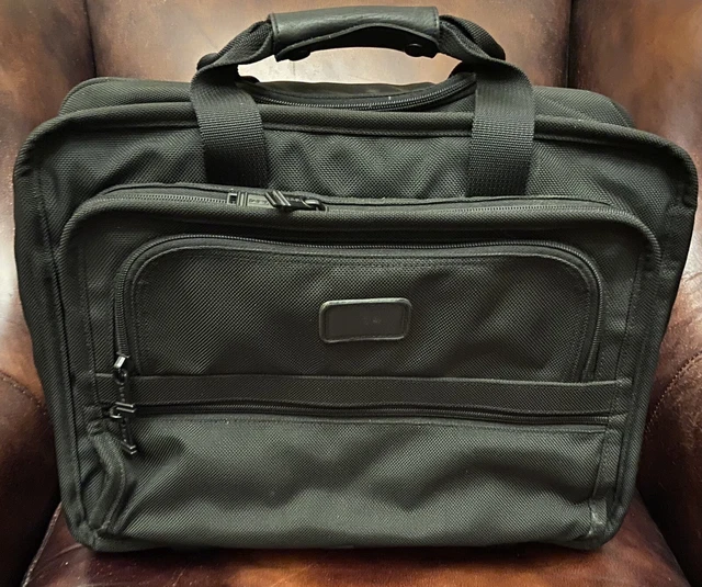 Tumi Alpha Ballistic Nylon Rolling Boarding Wheeled Briefcase 2223D3