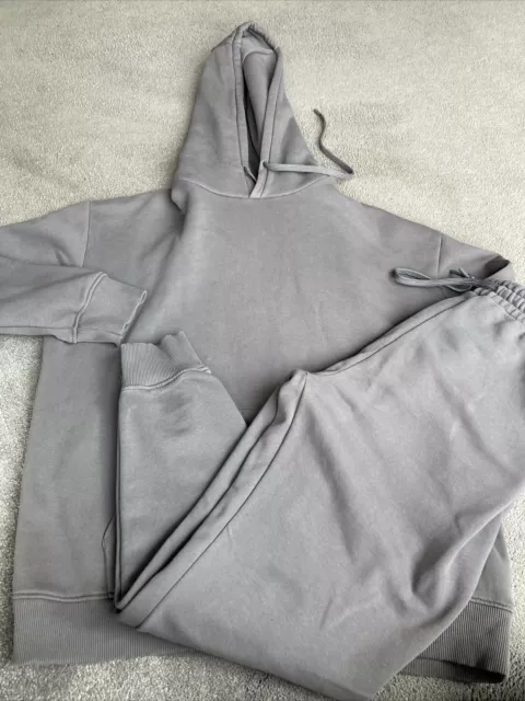 Mens ZARA Grey Tracksuit Set - Size XL