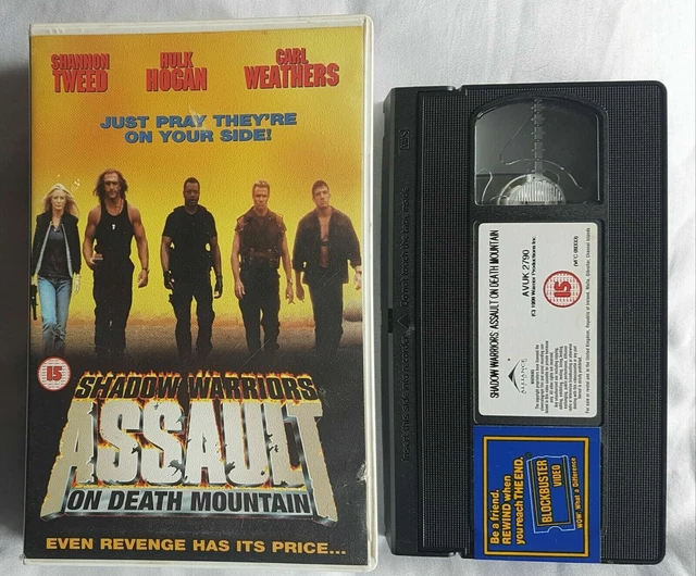 SHADOW WARRIORS ASSAULT ON DEATH MOUNTAIN (VHS)BIG BOX Hulk Hogan