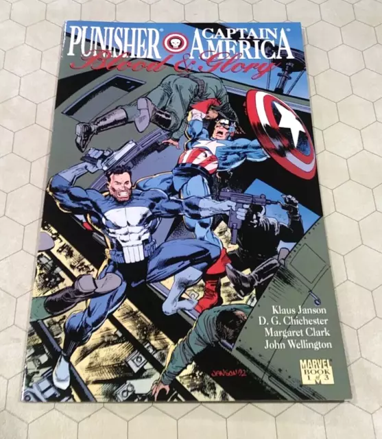 Punisher/Captain America: Blood & Glory Book 1, Marvel TPB/graphic novel, 1992