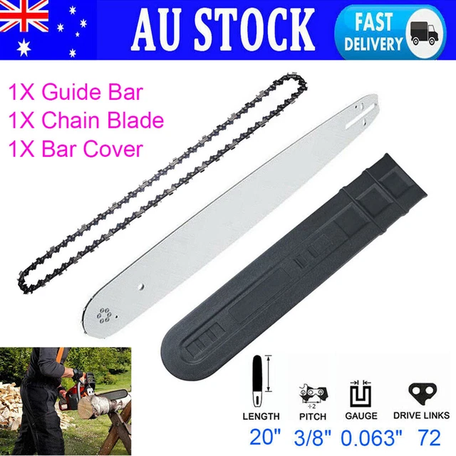 20& INCH BAR Chainsaw Chain Fit STIHL 72DL 3/8 063 Semi Chisel 066 ...