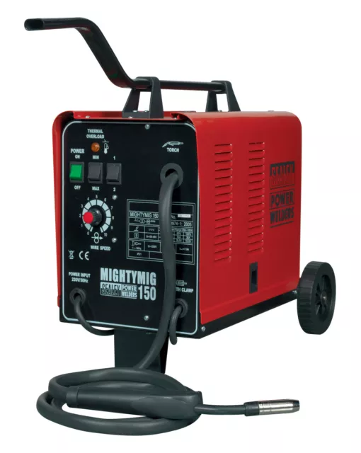 Sealey 150AMP Professional Gasless / No Gas Mig Welder UNIT 240v MIGHTYMIG150