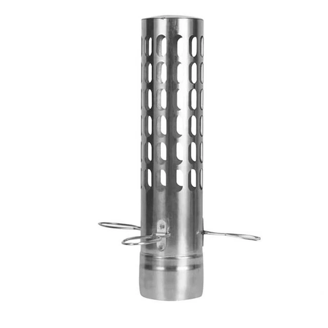 HPLIVE Tubo Stufa In Acciaio Inox 60mm – Dissipatore Di Calore Con Rete Proteggi Scottature, Per Stufe A Legna, Camini, Barbecue, Tendate