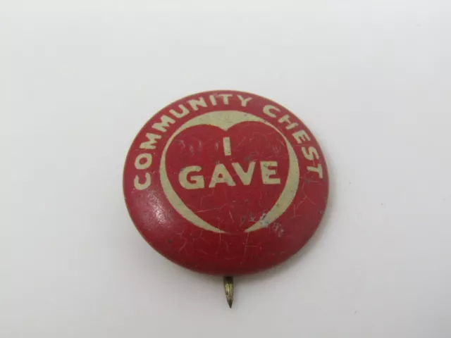 Community Giropetto I Gave Spilla Vintage Rosso
