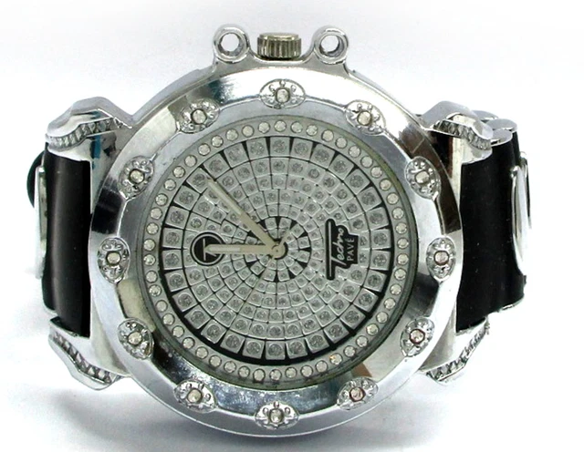 TECHNO KING TECHNO Pave 7572 Wrist Watch 26mm Stainless Steel EUR