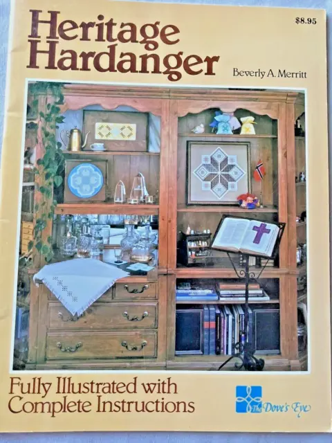 Libro de instrucciones de patrón de bordado Heritage HARDANGER abuela Gore artesanía vintage