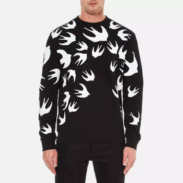 MCQ % 100 Authentic Men SWALLOW COTTON SWEATSHIRT  LARGE