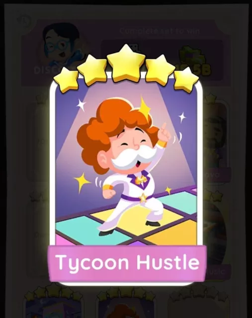 Tycoon Hustle - Monopoly Go 5 Star ⭐️ Sticker - Set 18 (Fast sending)