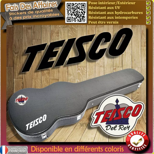 sticker autocollant TEISCO Del rey Guitare étuis décoration decal Case guitare