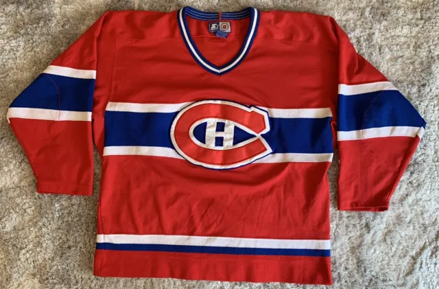 Vintage NHL Jersey Montreal Canadiens Adult XL Starter Ice Hockey