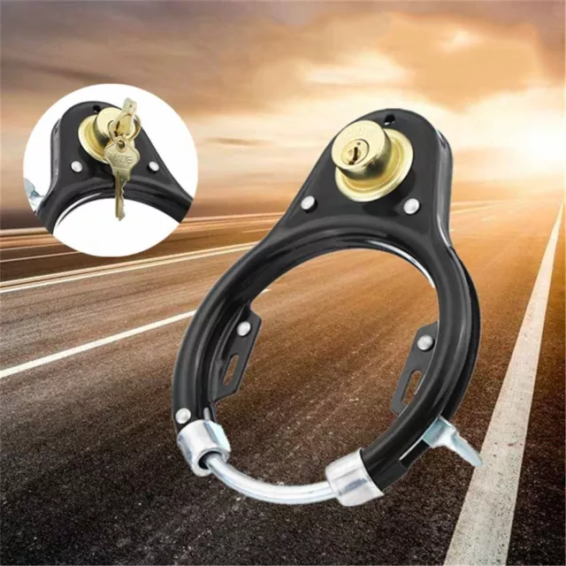Bicycle Bike Frame Lock With 2 Keys Security Anti Theft Wheel Safe Ring 2x KEYS