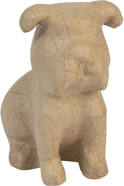 Artículo maché de papel Décopatch SA226C, marrón perro 15,7x2,5x20 cm
