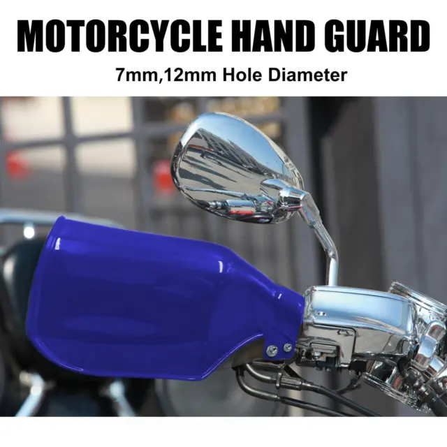 Paire de protège-mains en plastique bleu pour guidon de moto pour Yamaha 2