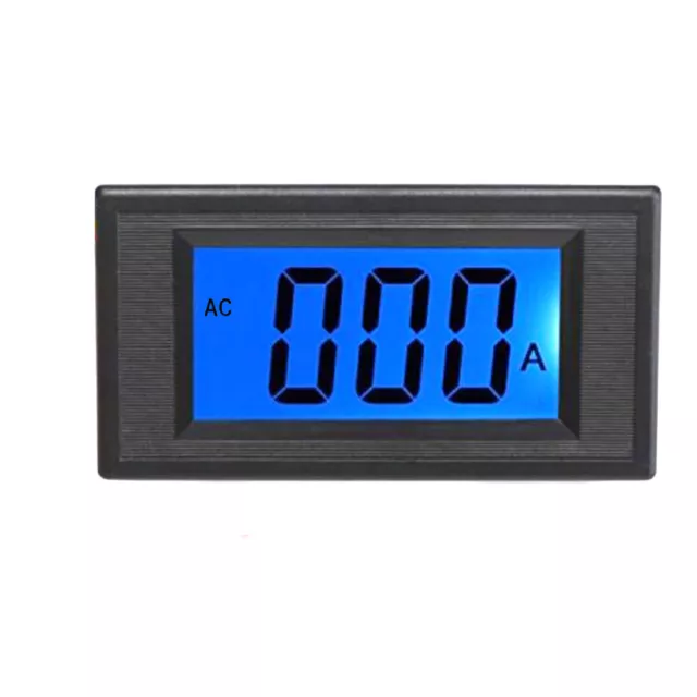 Blue LCD Digital AMP Current Panel Meter Ammeter AC 50A & Shunt