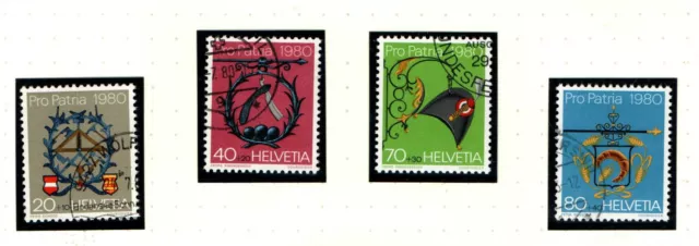 Schweiz Briefmarken Satz Mi. 1176-1179 Pro Patria 1980 gestempelt (CH197)