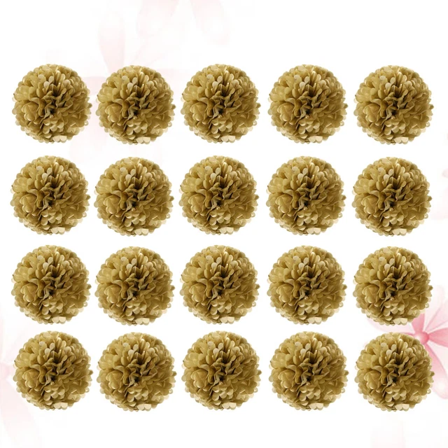 YOURPAI Palla a pompon, set di 3 palline di pompon da 10 cm da colorare con bottone a pressione per cappello, scarpe, sciarpa bianca