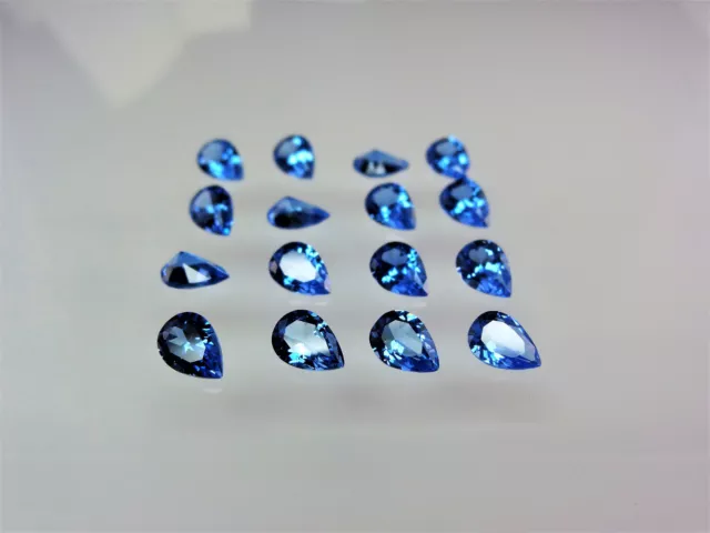 Dark Aquamarine Pear Cut Shape SIZE CHOICE Loose Stones Spinel Gemstones