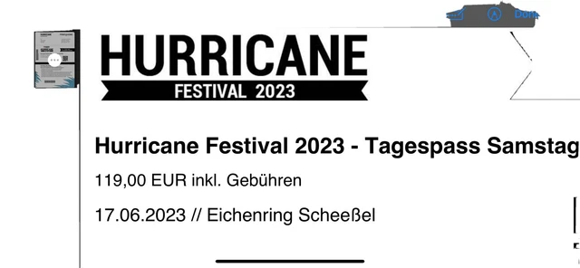 hurricane festival 2023 ticket