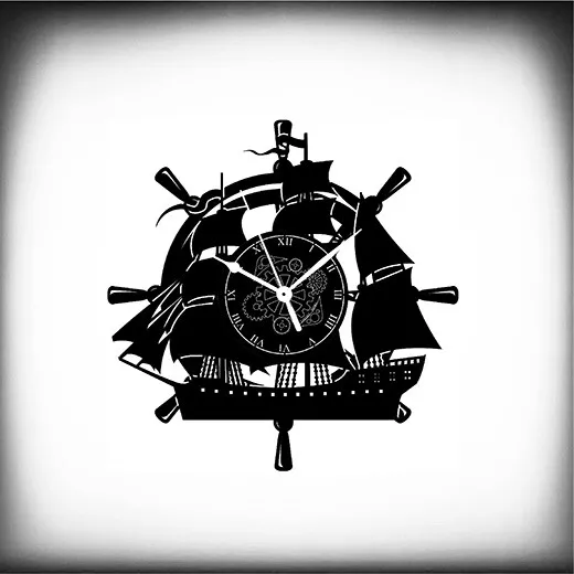 OROLOGIO DA PARETE - SHIP NAVE VELIERO MARE  - Idea Regalo CASA DESIGN ARREDO