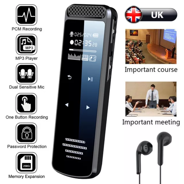Mini Portable Digital Voice Activated Sound Audio Recorder Dictaphone MP3 Player