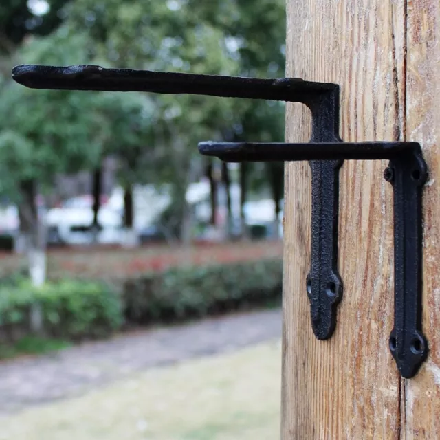 1x Decorative Cast Iron Shelf Brackets Wall Mount Floating Support Antique