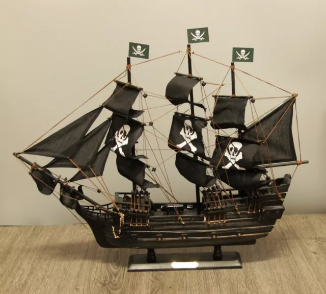 24" Wicked Wench Pirates of The Caribbean Jack Sparrow Wood Vintage Model Ship 2