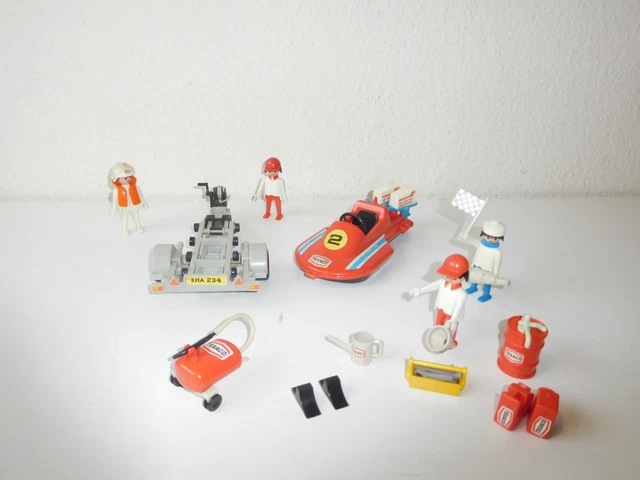 Playmobil Set Bateau De Course TEXACO Et Son Ecurie Lessay 50430