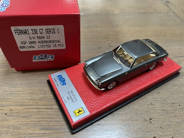 BBR 1:43 Ferrari 330 GT – Voiture D'Enzo Ferrari – Limitée à 20 Ex – Résine Italie